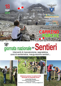 2^ edizione 'In cammino nei Parchi' - 14^ Giornata nazionale dei Sentieri - 18 maggio 2014